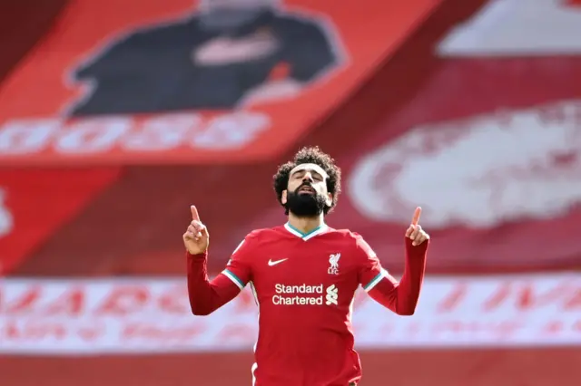 Mo Salah scores for Liverpool