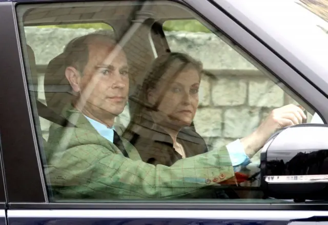 The Earl and Countess of Wessex visited the Queen at Windsor Castle, following the death of the Duke of Edinburgh