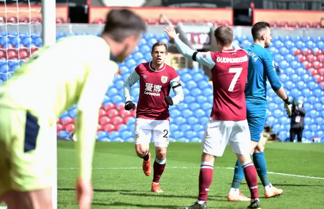 Burnley celebrate