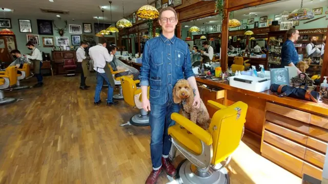 Joth Davis of Savills Barbers in Sheffield