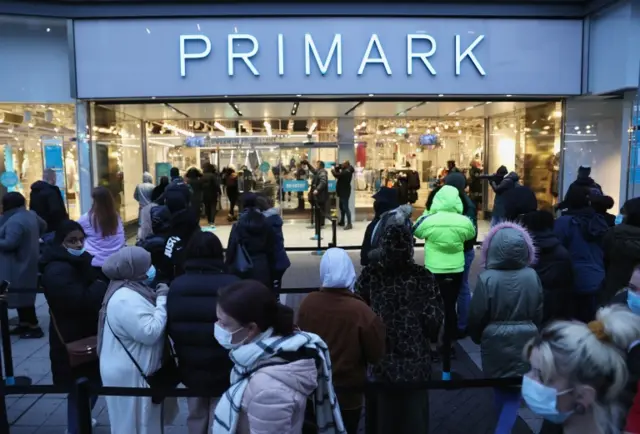 Queue outside Primark