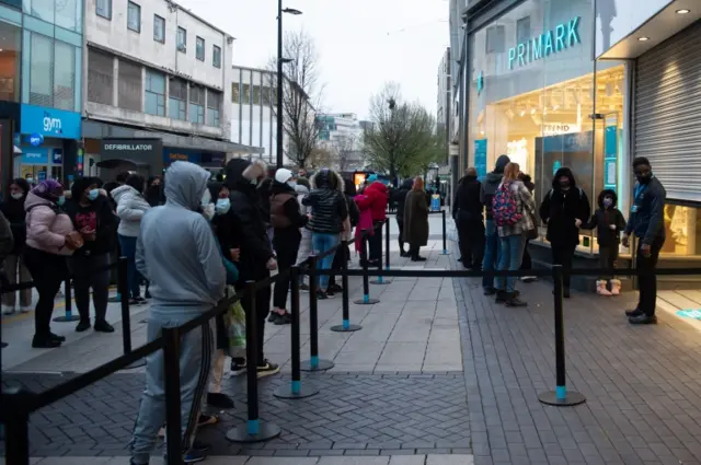 Primark queues