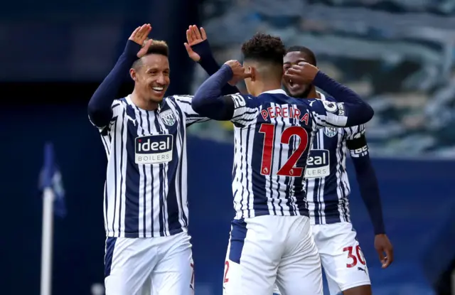 West Brom celebrate