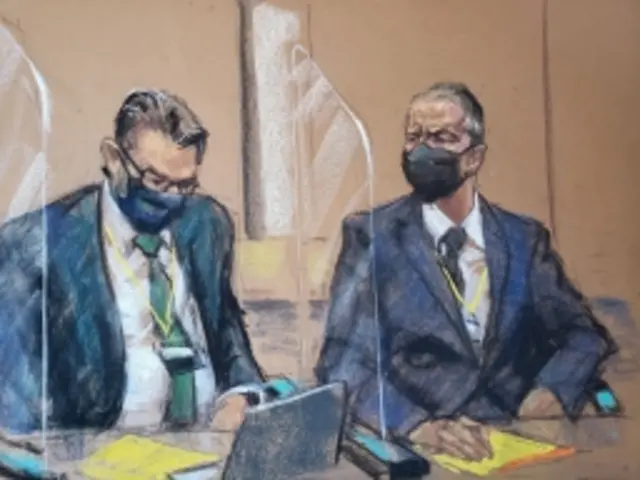 courtroom sketch of Derek Chauvin