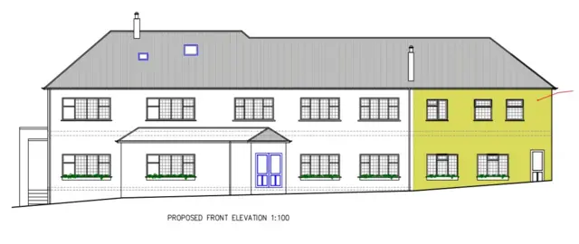 An artist impression of how the Cock Inn, in Dudley Road, Rowley Regis, will look if converted into flats