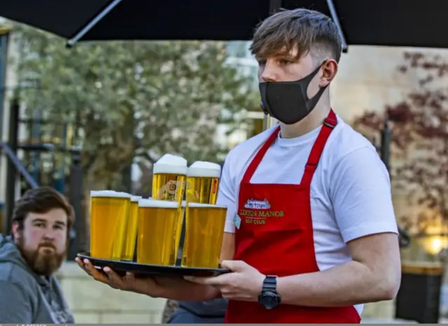 Pub gardens re-open