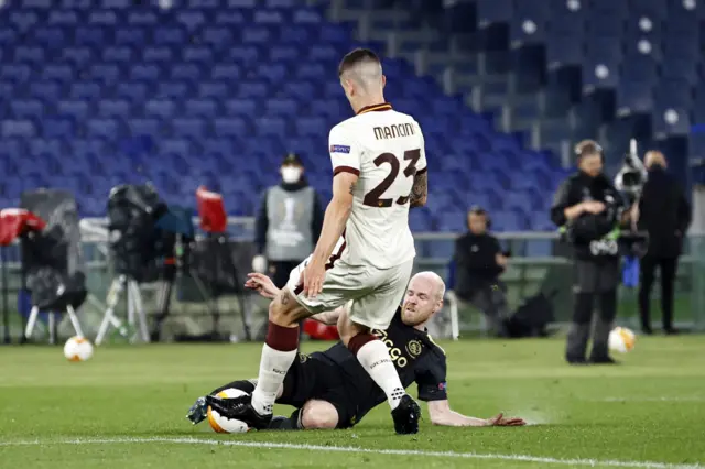 Roma v Ajax in the Europa League