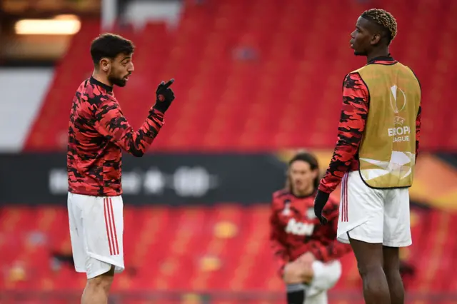 Bruno Fernandes and Paul Pogba