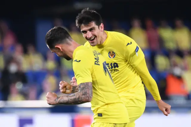 Villarreal celebrate