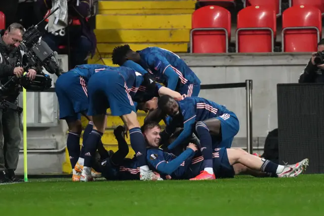 Arsenal celebrate