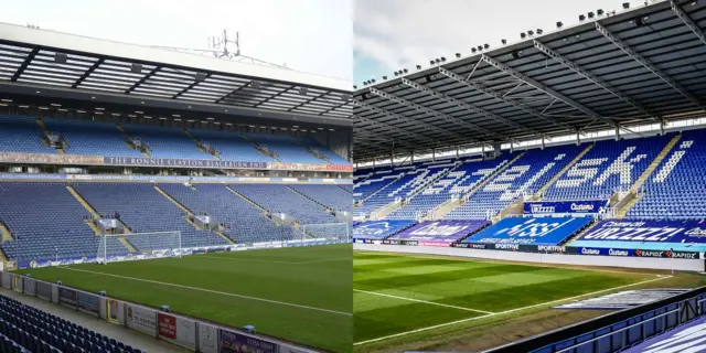 Ewood Park and Madejski Stadium