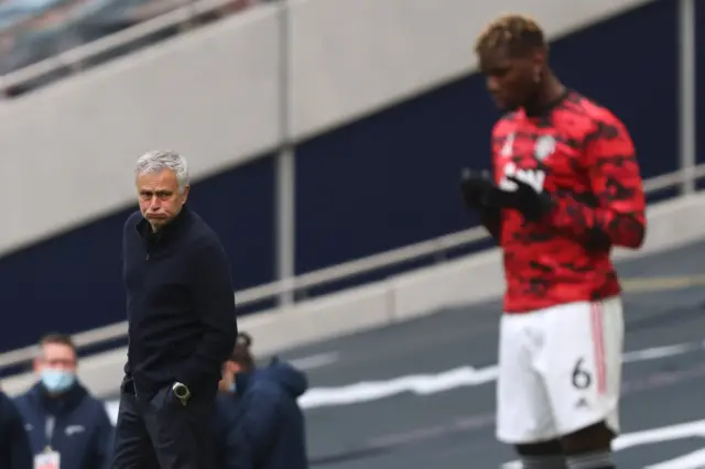 Jose Mourinho and Paul Pogba