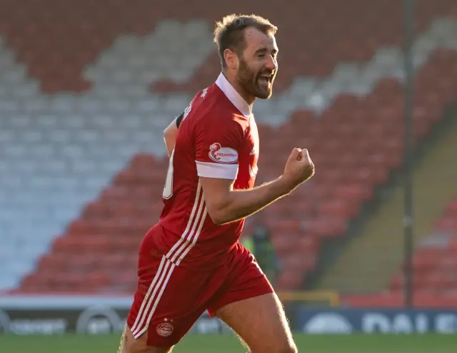 Niall McGinn cracked in a terrific equaliser for Aberdeen