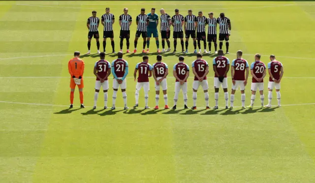 A minute's silence at St James' Park