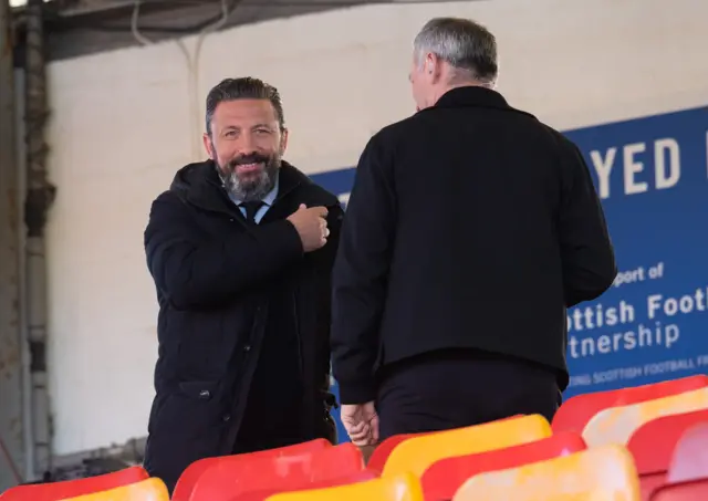 Former Aberdeen manager Derek McInnes is at Pittodrie