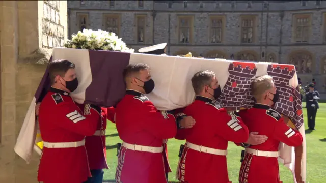 The Duke of Edinburgh's coffin