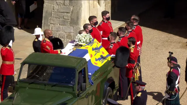 The Duke of Edinburgh's coffin