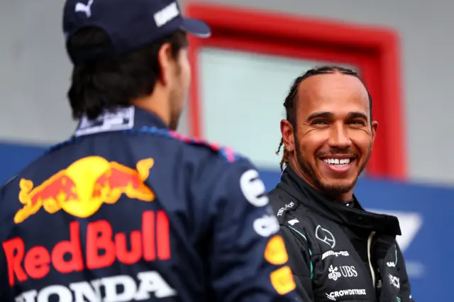 Lewis Hamilton and Sergio Perez