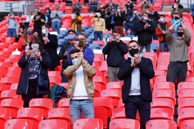 Fans at Wembley