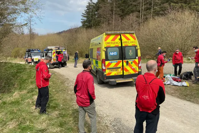 Cleveland Mountain Rescue Team volunteers