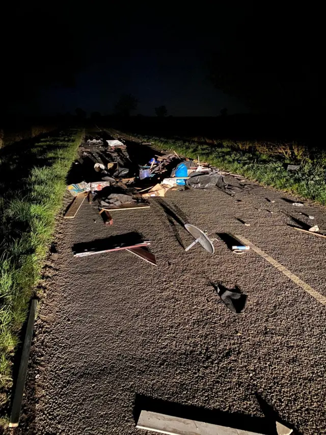 Fly tipping in Westhorpe, in Willoughby on the Wolds