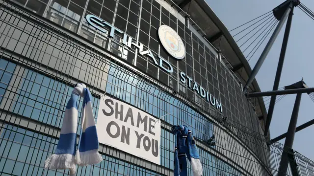 Banner at Etihad Stadium