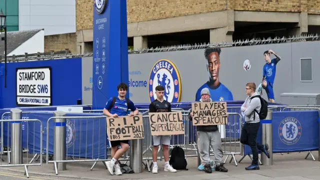 Fans at Stamford Bridge