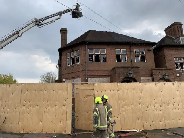 Scene of the fire in Coventry