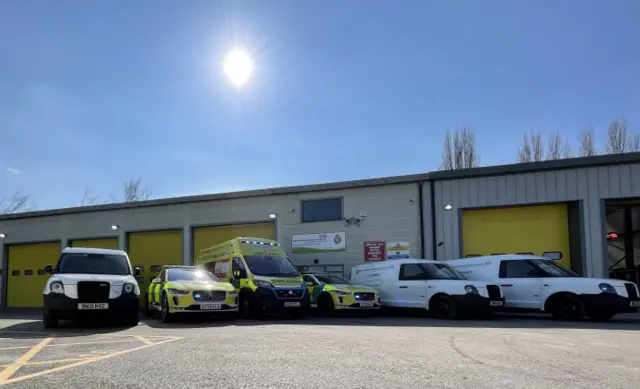 The electric fleet at West Midlands Ambulance Service