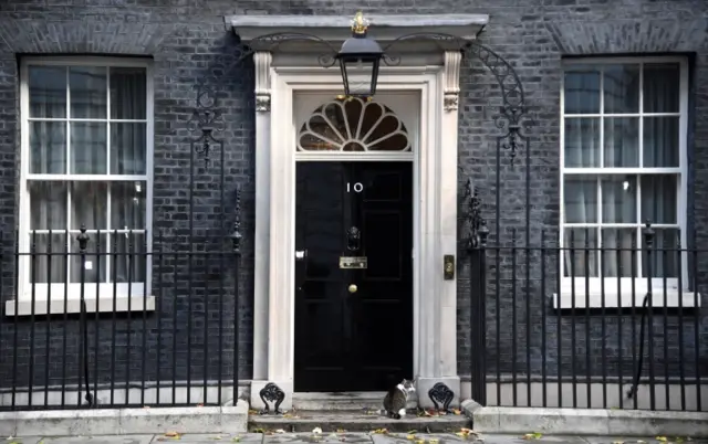 Door of No 10 Downing Street