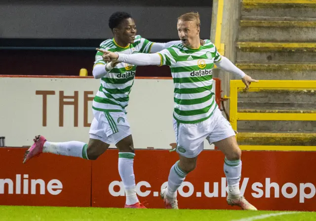 Leigh Griffiths snatched a point for Celtic at Pittodrie