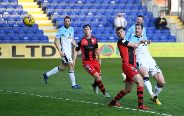 Ross County's Jordan White scores to make it 1-0