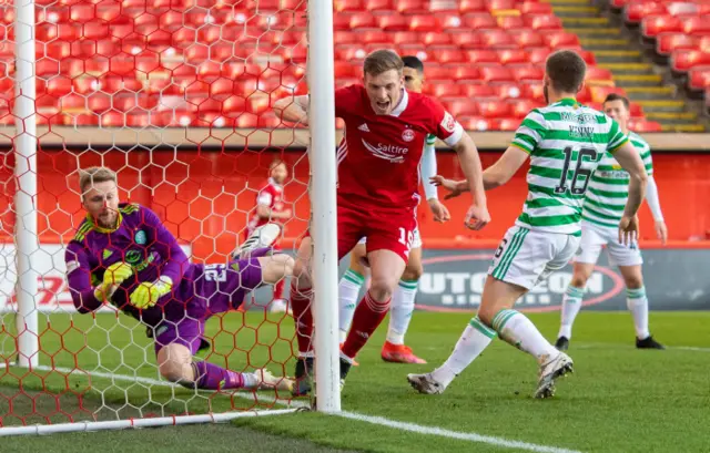 Aberdeen's Lewis Ferguson celebrates