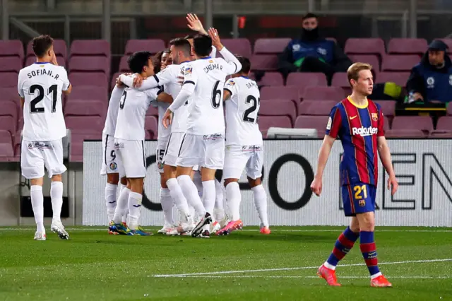 Getafe score against Barcelona