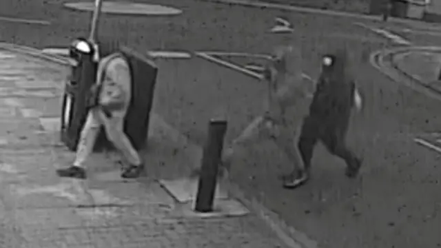 CCTV images of three men