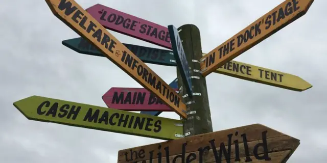 Signs at Deer Shed