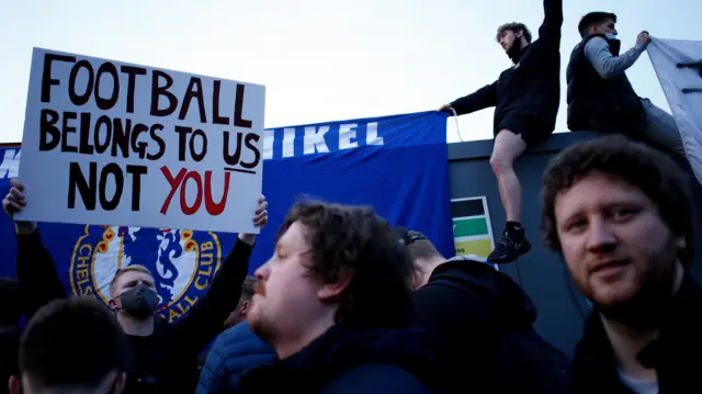 Fans at Stamford Bridge