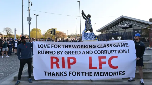 Fans at Elland Road