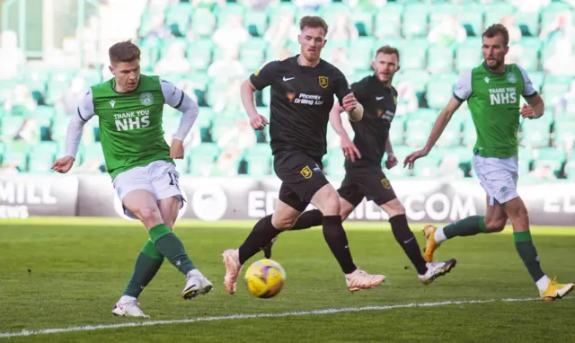 Kevin Nisbet opens the scoring in a 2-1 win over Livingston