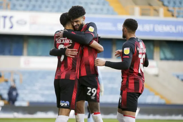 Bournemouth celebrate a goal