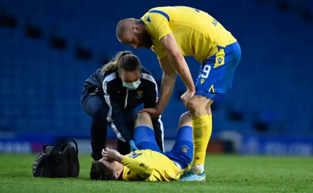 St Johnstone lost Scott Tanser to injury