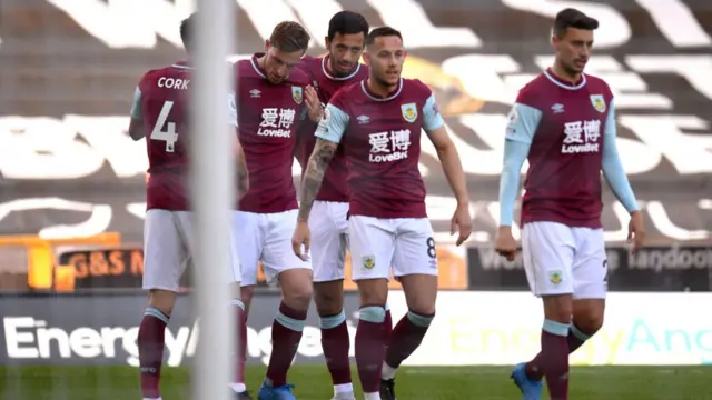 Burnley celebrate