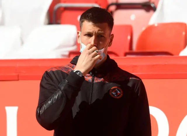 Dundee United goalkeeper Benjamin Siegriest