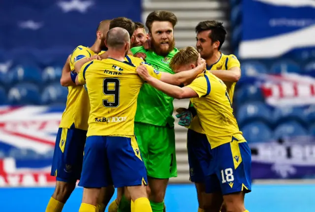 St Johnstone celebrate