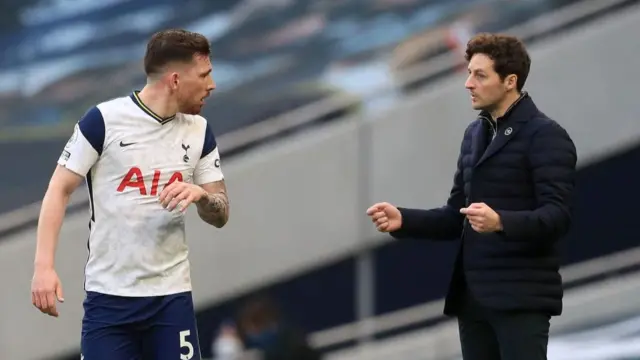 Tottenham interim manager Ryan Mason