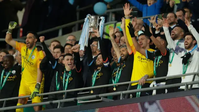 Manchester City win the 2020 League Cup