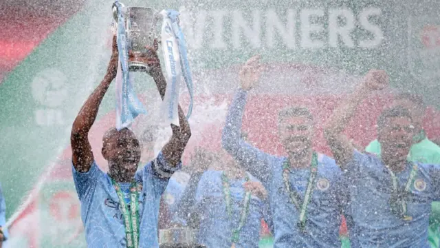 Fernandinho lifts the EFL Cup