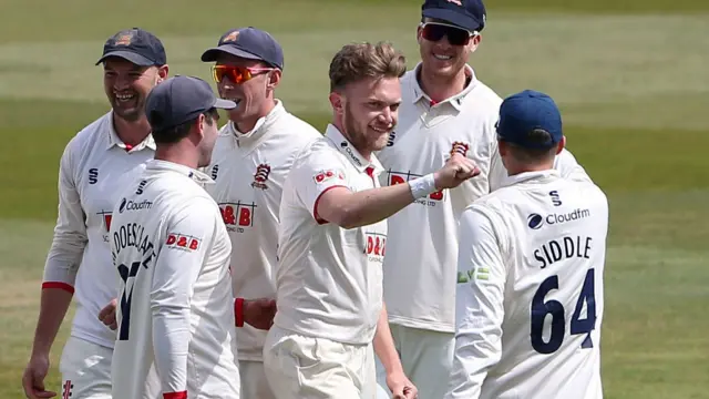 Essex celebrate wicket