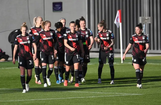 Bayern Munich celebrate Hana Glas' goal