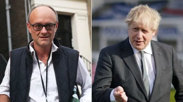 Dominic Cummings and Boris Johnson